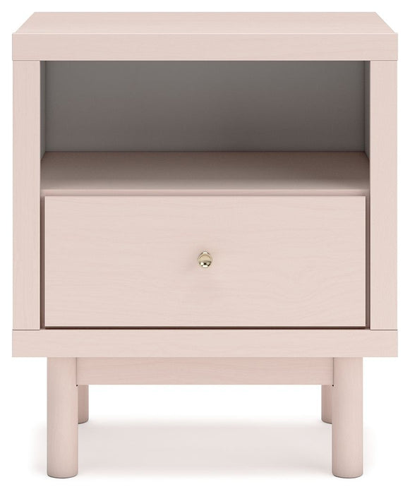 Wistenpine - Blush - One Drawer Night Stand