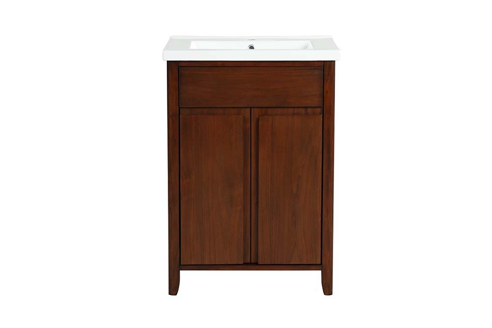 Lelia - Sink Cabinet - Walnut Finish