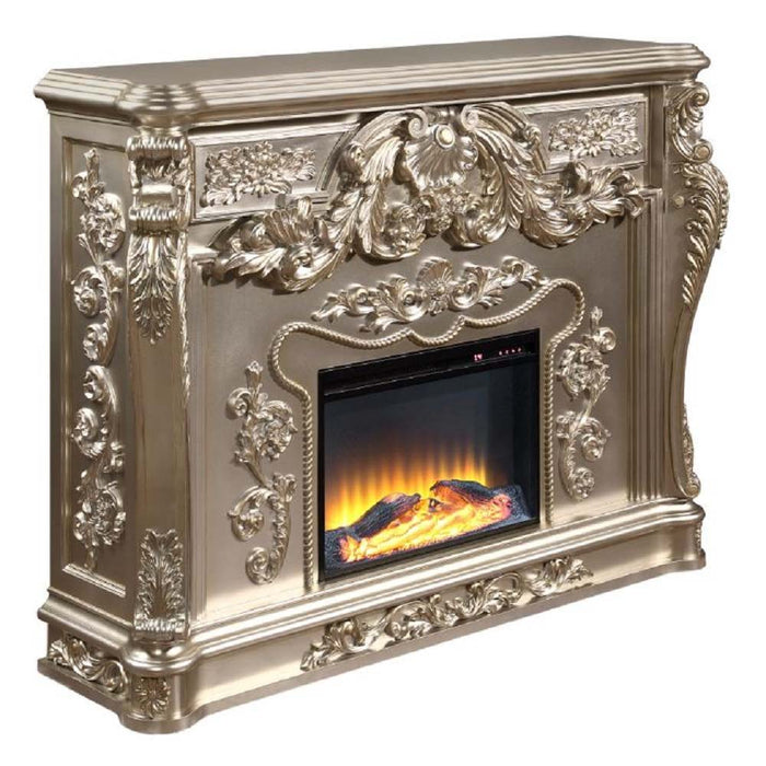 Zabrina - Fireplace - Antique Silver Finish - 49.7"