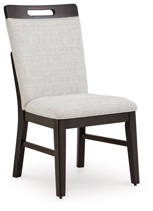 Neymorton - Light Gray / Brown - Dining Upholstered Side Chair (Set of 2)