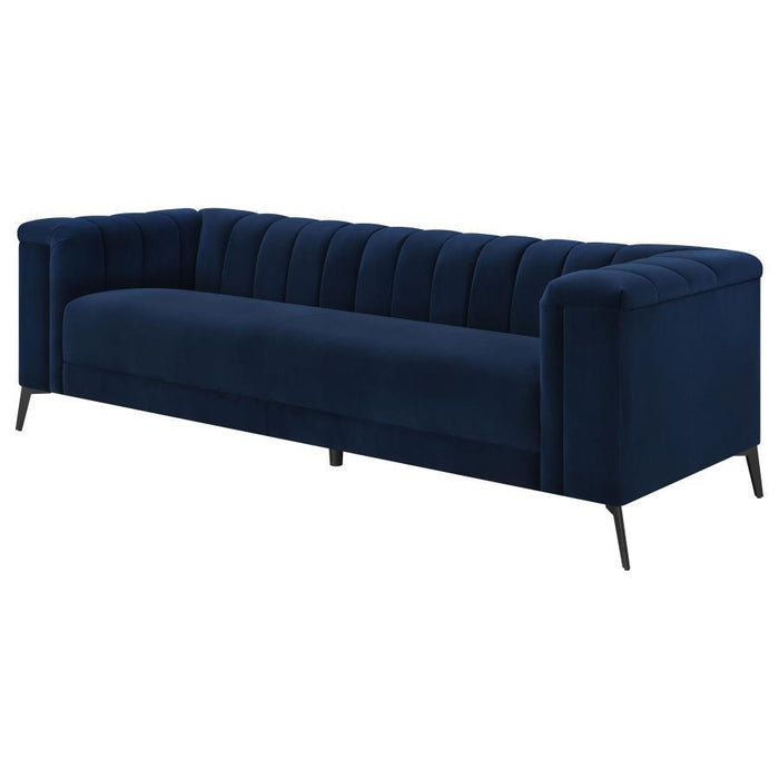 Blue - Chalet Tuxedo Arm Sofa Blue