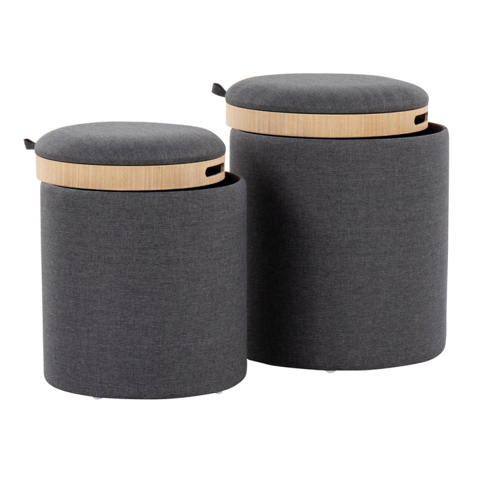 Tray - Contemporary Nesting Ottoman Set