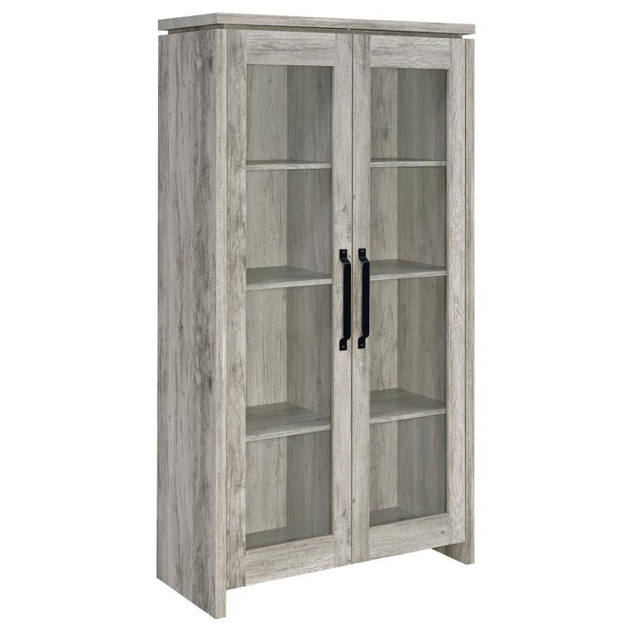 2-door Tall Cabinet Grey Driftwood