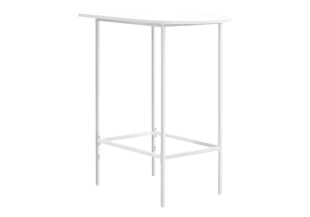 Home Bar, Bar Table, Bar Height, Pub, Rectangular, Small, Contemporary & Modern - White