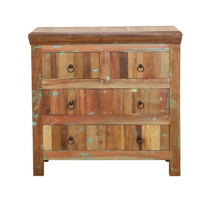 4-drawer Accent Cabinet Reclaimed Wood