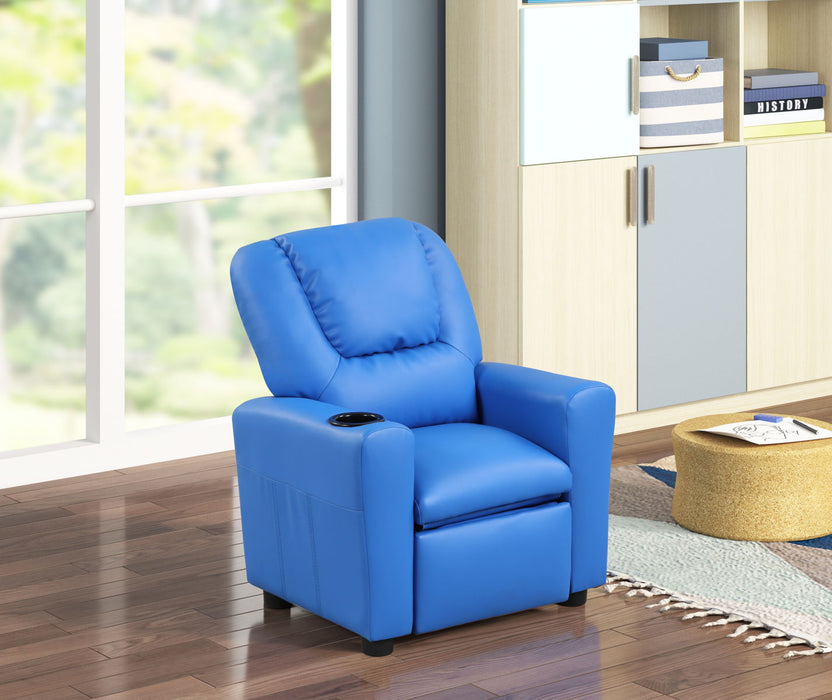 Marisa - PU Leather Kids Recliner Chair With Cupholder