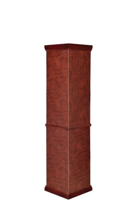 6-shelf Corner Curio Cabinet Medium Brown