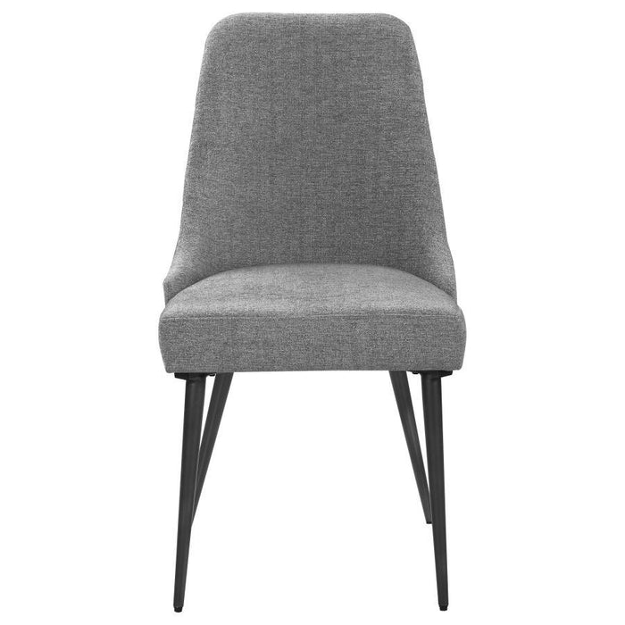 Grey - Levitt Upholstered Dining Chairs Grey (Set of 2)