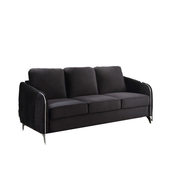 Hathaway - Velvet Fabric Sofa Set