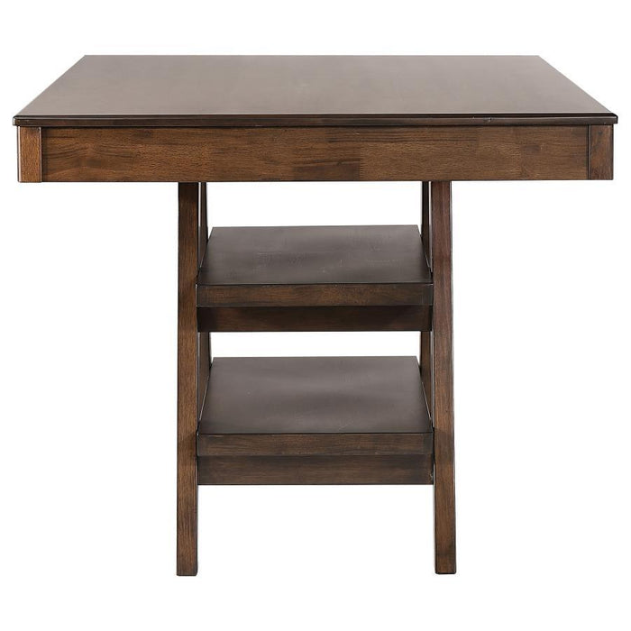 Dewey - 5 Piece Rectangular Dining Set - Brown And Walnut