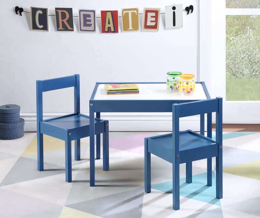 Gibson - 3-Piece Dry Erase Kids Table & Two Chair Set