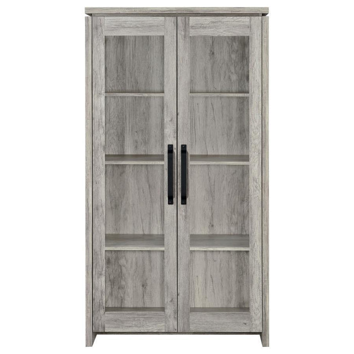 2-door Tall Cabinet Grey Driftwood