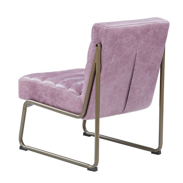 Loria - Accent Chair - Wisteria - Top Grain Leather