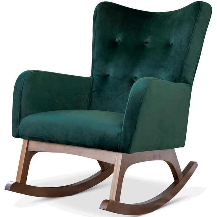 Alistair - Solid Wood Rocking Chair - Green