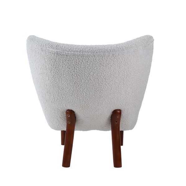 Zusud - Accent Chair - White Teddy Sherpa