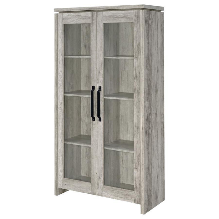 2-door Tall Cabinet Grey Driftwood