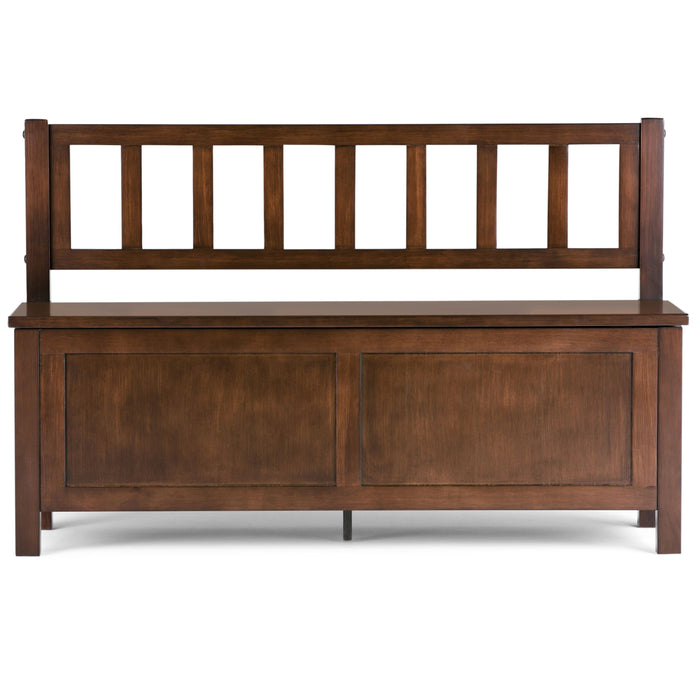 Artisan - Entryway Storage Bench - Russet Brown