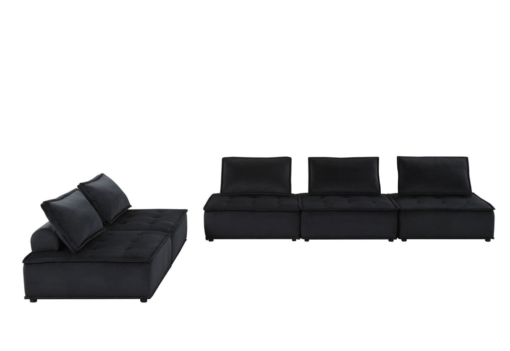 Anna - Velvet Sectional Sofa