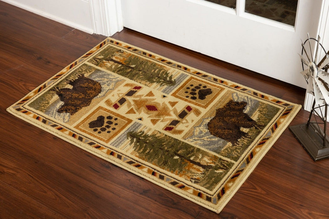 Woodland - GC_RST5301 Multi 5' x 7' Lodge Area Rug