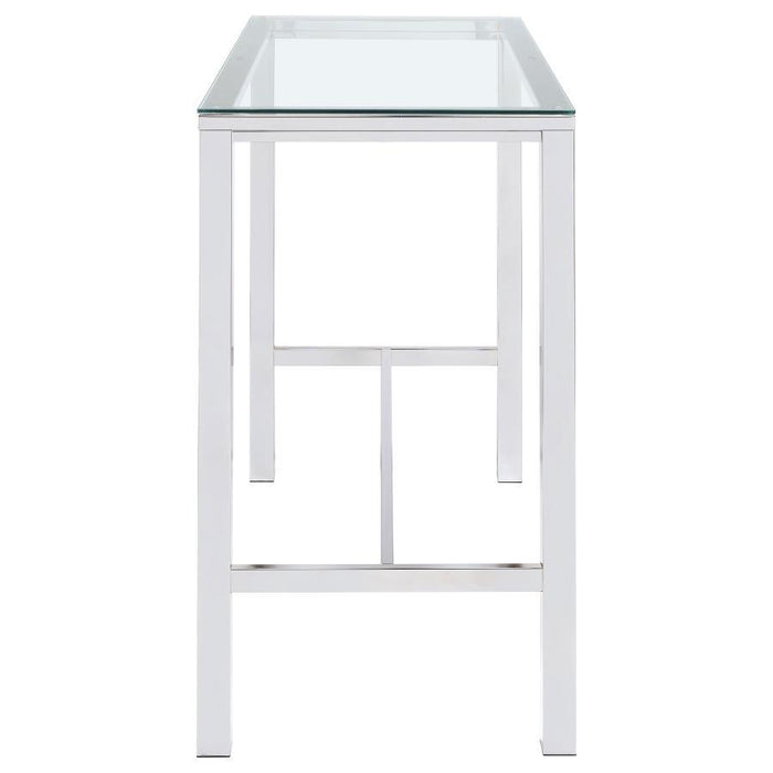 Bar Table With Glass Top Chrome