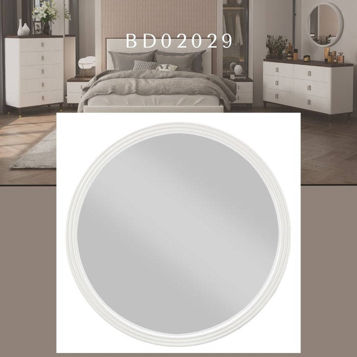 Carena - Round Mirror - Gray