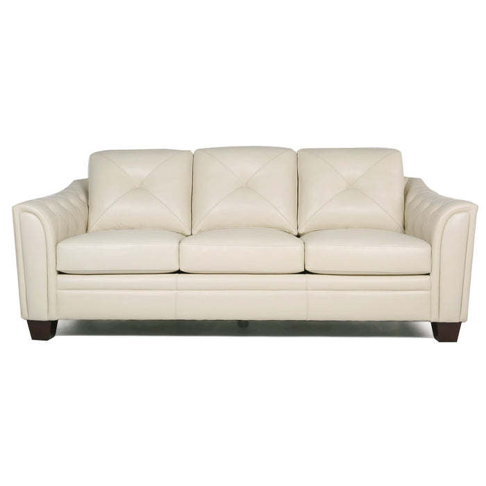 Modern Tufted Leather Sofa