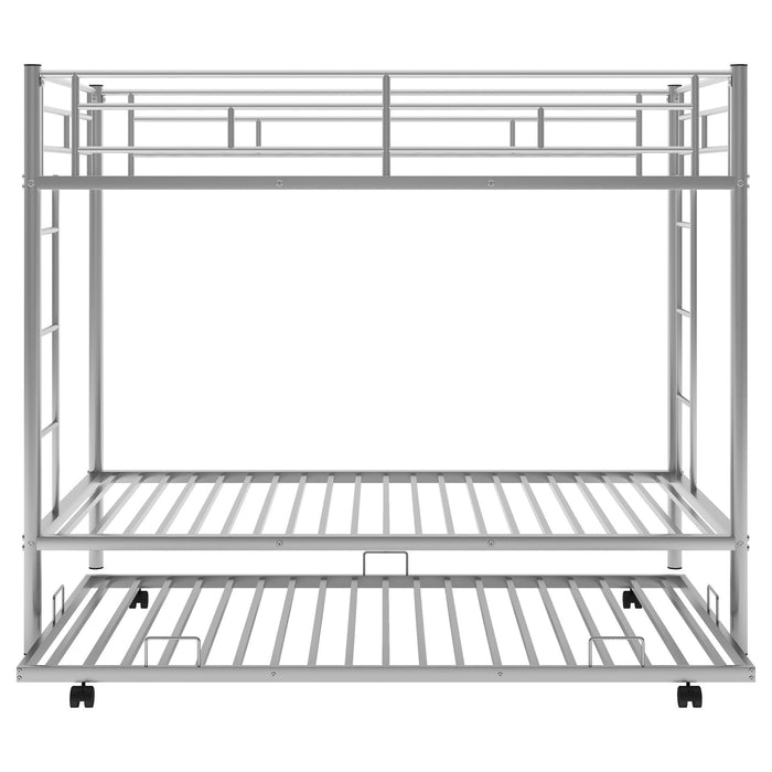 Twin Over Twin Bunk Bed With Trundle