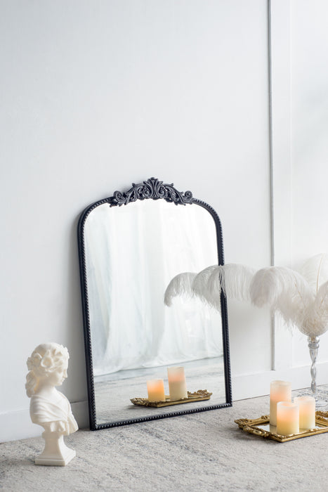 Classic Design Mirror With And Baroque Inspired Frame For Bathroom Or Entryway Console Lean Against Wall