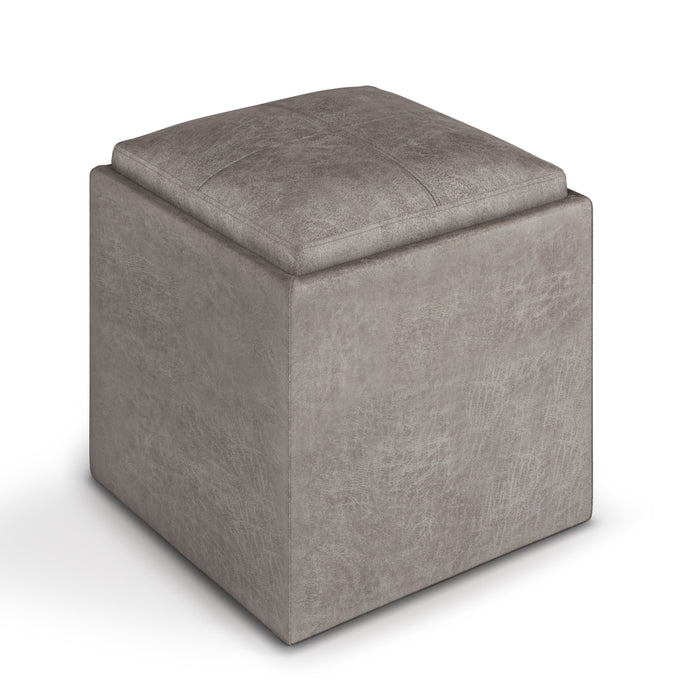 Rockwood - Cube Storage Ottoman with Tray