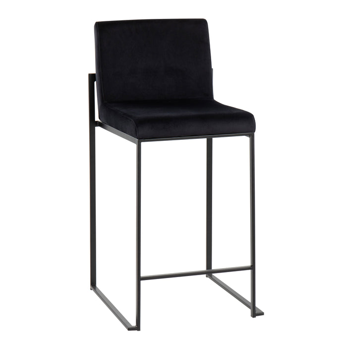 Fuji - Contemporary Modern Elegance, High Back Counter Stool