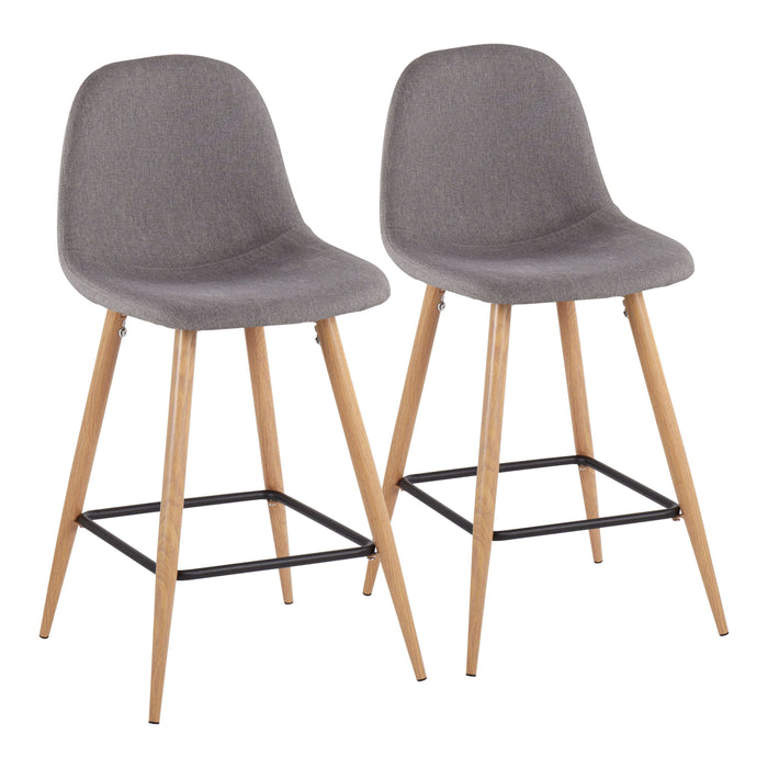 Pebble - Mid Century / Modern Counter Stool (Set of 2)