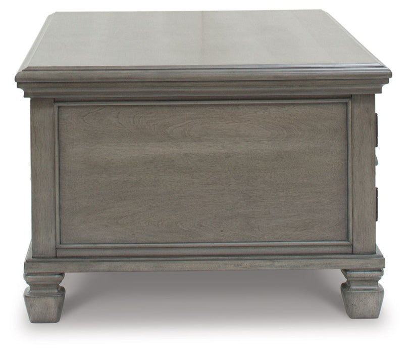 Lexorne - Gray - Rectangular Cocktail Table