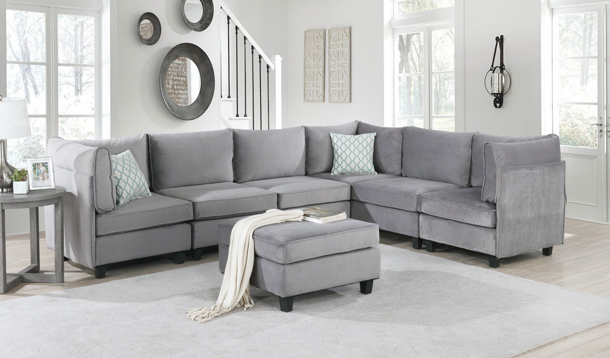 Simona - Velvet Modular Sectional Sofa