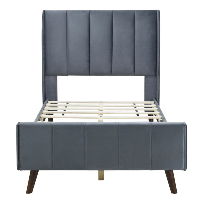 Upholstered Platform Bed Velvet