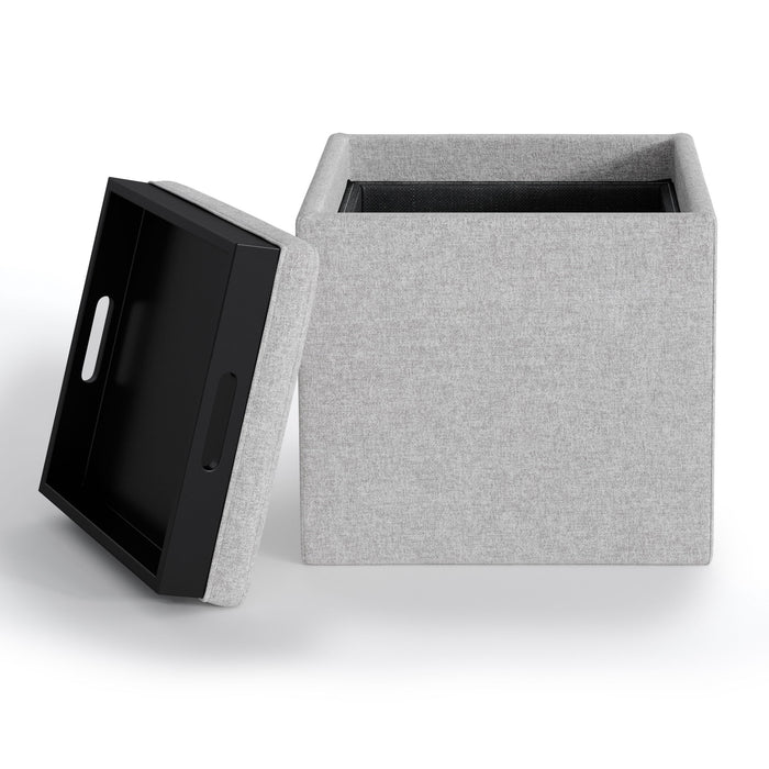 Rockwood - Cube Storage Ottoman with Tray