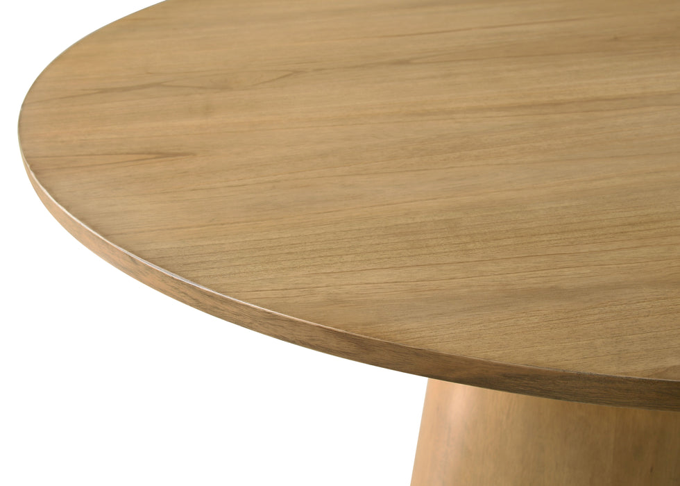 Jasper - Contemporary Round Dining Table With Black Finish Chairs