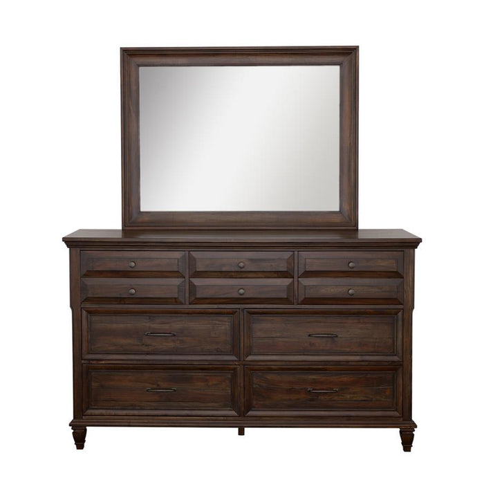 Avenue Rectangle Dresser Mirror Weathered Burnished Brown