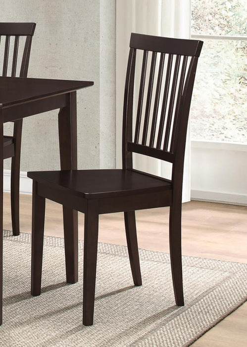 Dining: Packaged Sets Wood - 5-piece Dining Set Cappuccino