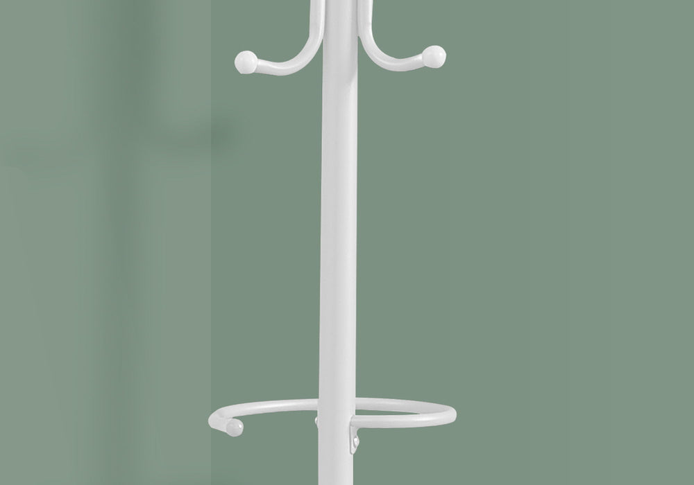 Coat Rack, Hall Tree, Free Standing, Hanging Bar, 6 Hooks, Entryway, Contemporary & Modern