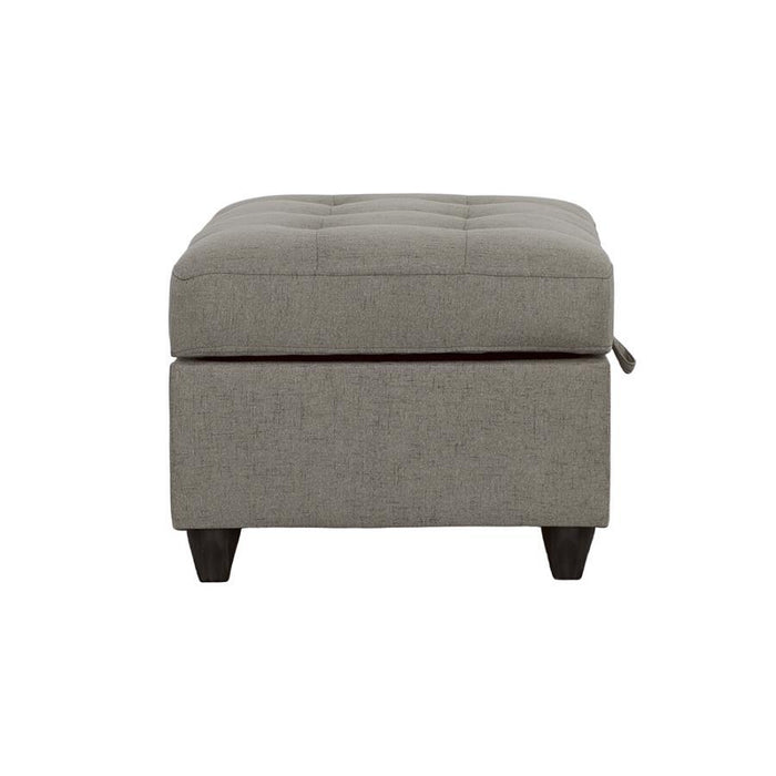 Stonenesse Sectional - Grey - Stonenesse Tufted Storage Ottoman Grey