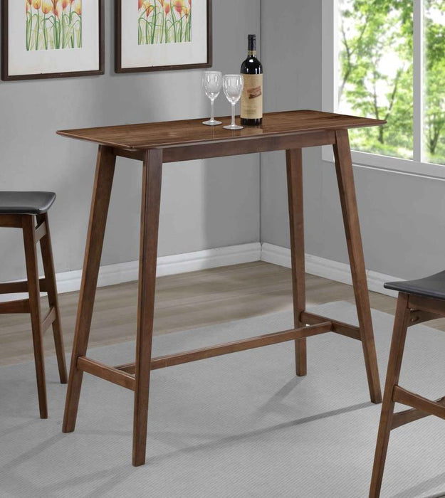 Rec Room/ Bar Tables: Wood - Rectangular Bar Table Walnut