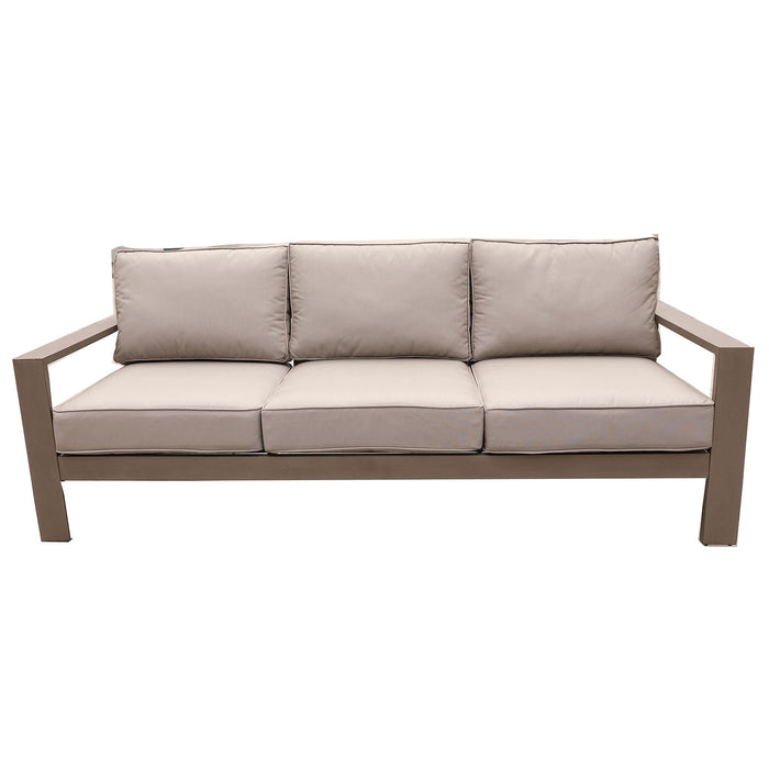 Sofa, Wood Grained - Light Brown