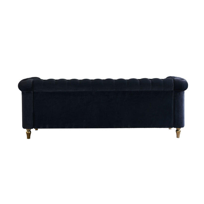 Chesterfield - Velvet Sofa 84.65" For Living Room