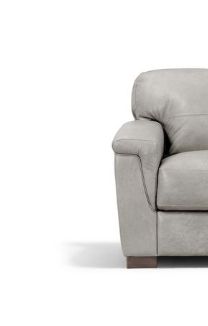 Cornelia - Leather Chair - Gray