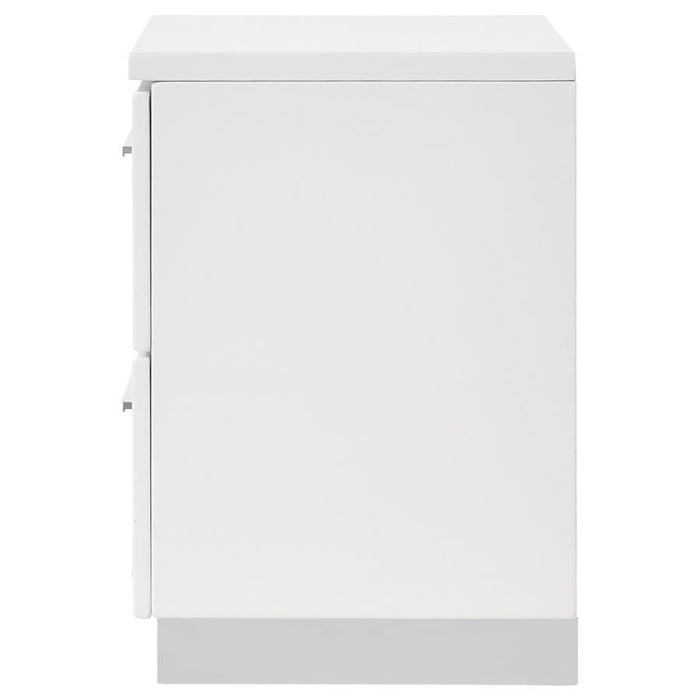 Felicity - 2-Drawer Nightstand - Glossy White