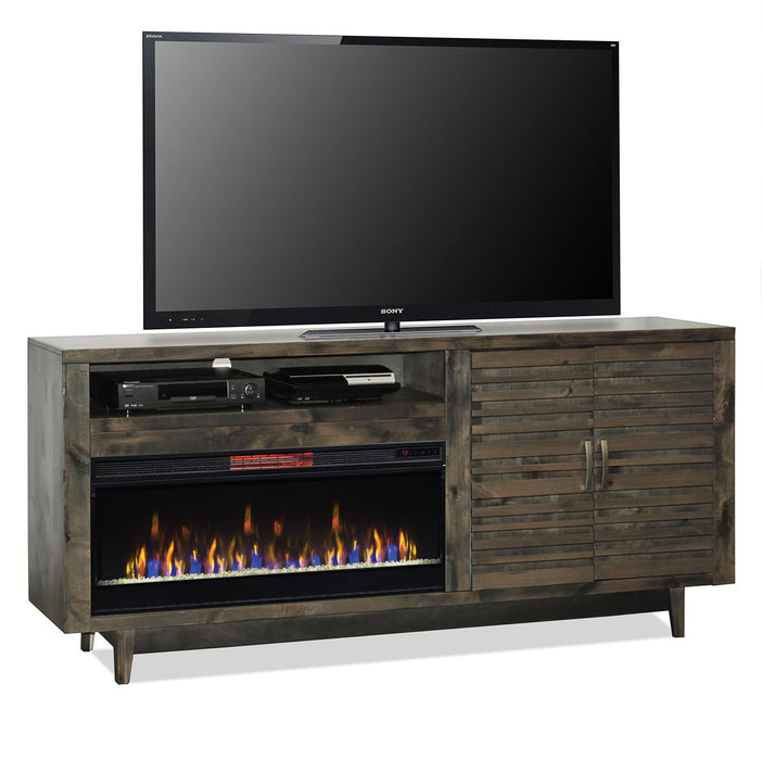 Avondale - 84" Fireplace TV Stand - Charcoal