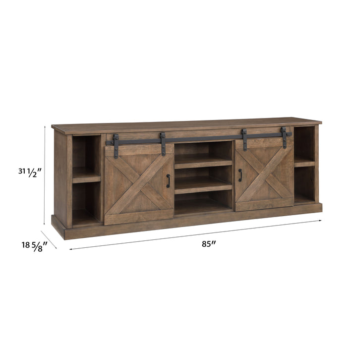 Farmhouse - TV Stand Console - Barnwood