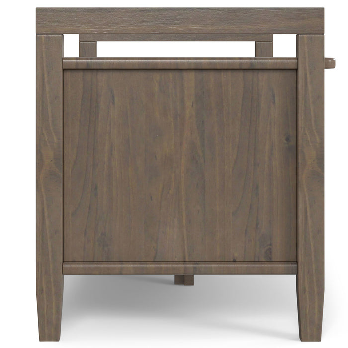 Ela - Entryway Storage Bench - Smoky Brown