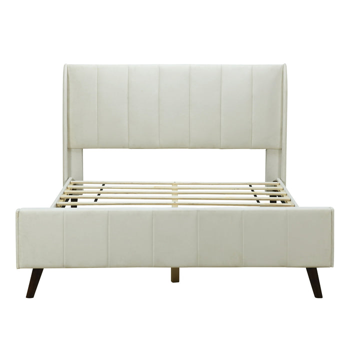 Upholstered Platform Bed, Velvet