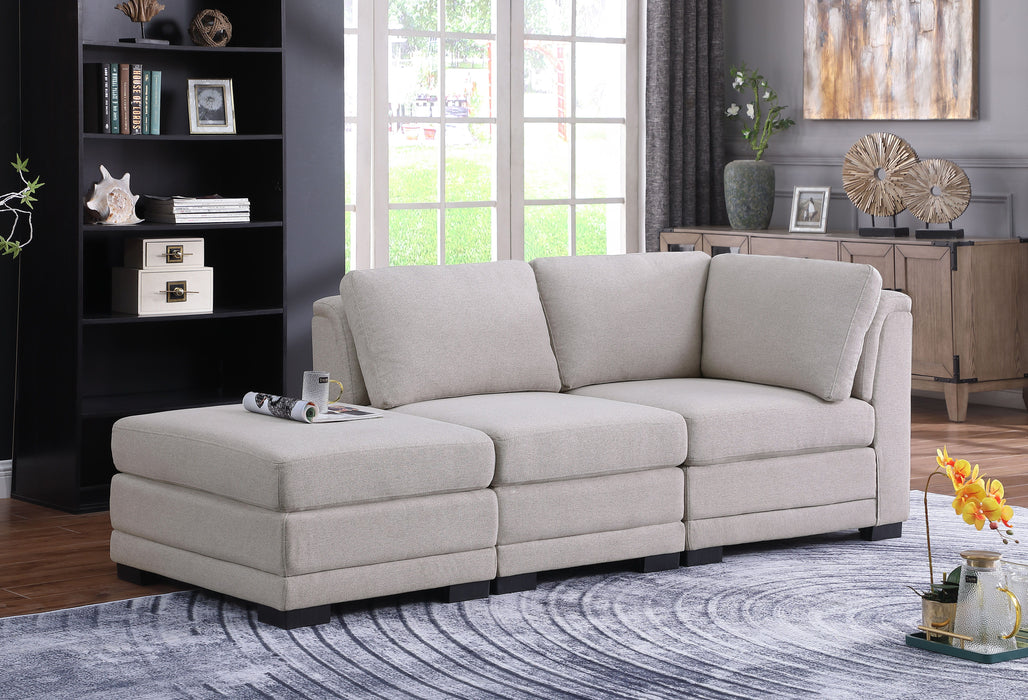 Kristin - Linen Fabric Reversible Sofa